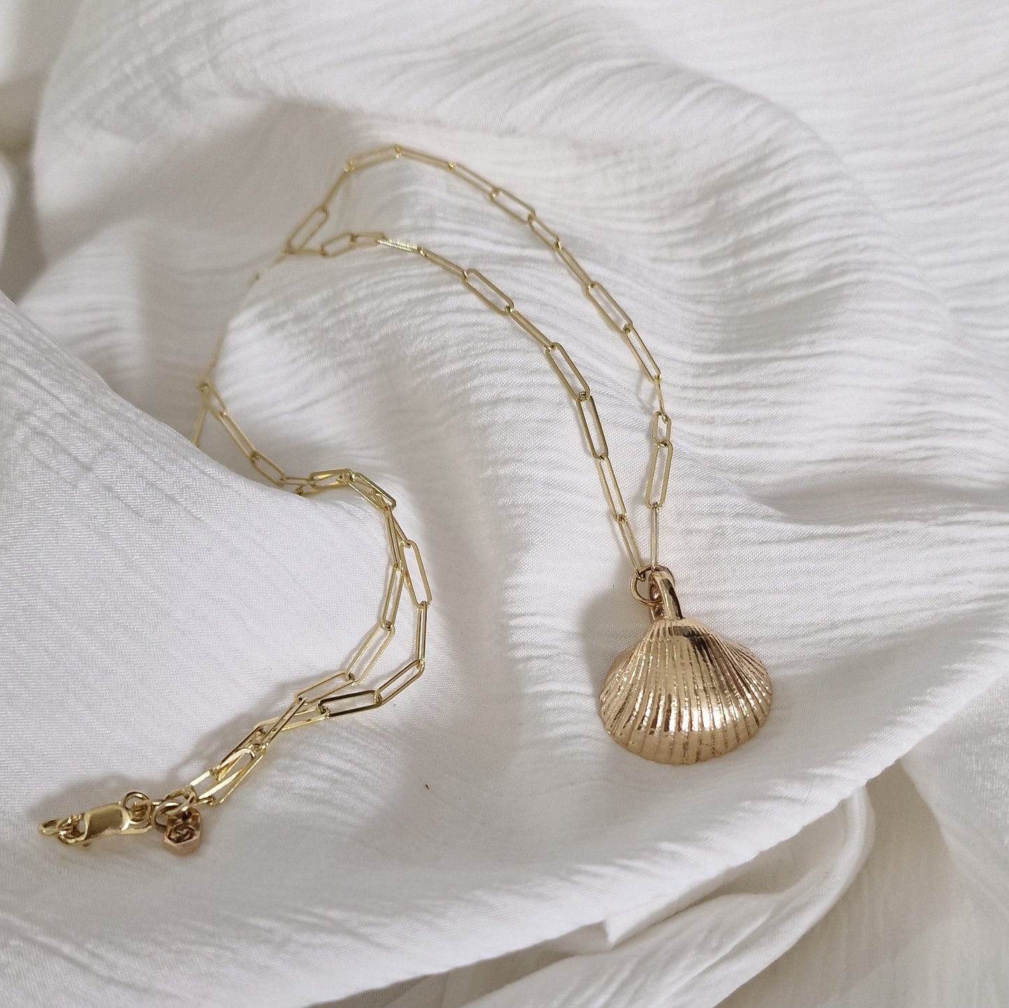 Signature Gold Maxi Shell Trace Chain