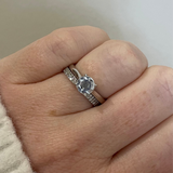 Blue Topaz Solitaire Ring