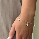 Triple North Star Teeny Trace Bracelet