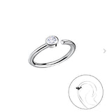 Sparkle Helix Hoop