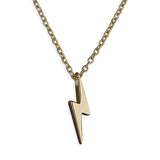 Lightning Bolt Necklace in Gold