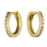 Sparkle Huggie Hoop in Gold