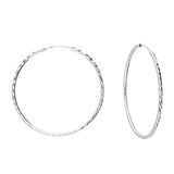 Diamond Cut Hoops Large