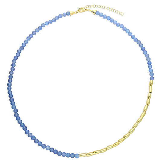 Santorini Blue Agate Necklace