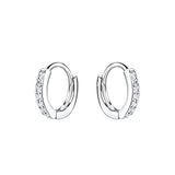 Sparkle Huggie Hoop