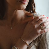 Lightning Bolt Necklace in Gold