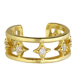 Dazzle Ear Cuff in Gold