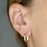 Small Square Hoops in Gold