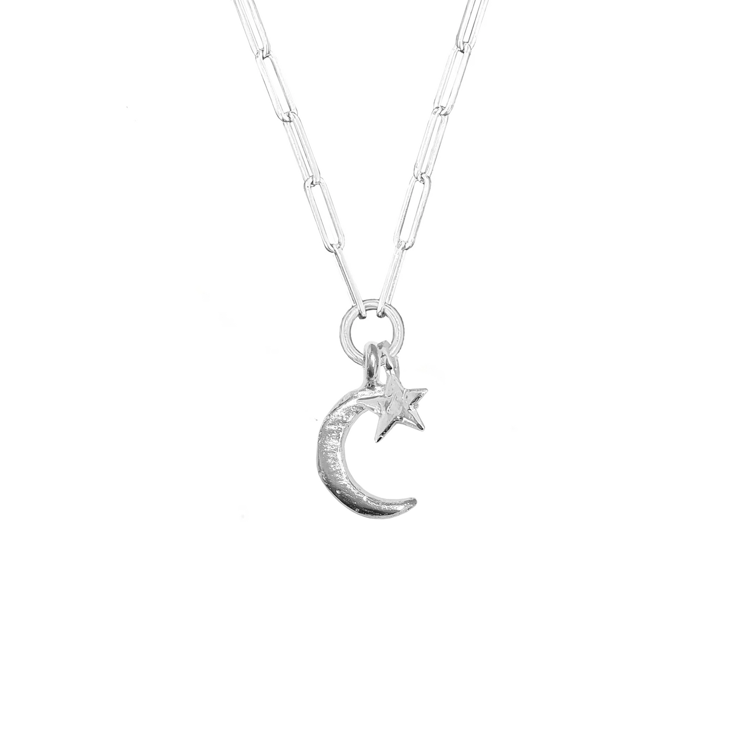 Midi Moon & Mini Star Trace Chain