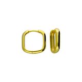 Small Square Hoops in Gold