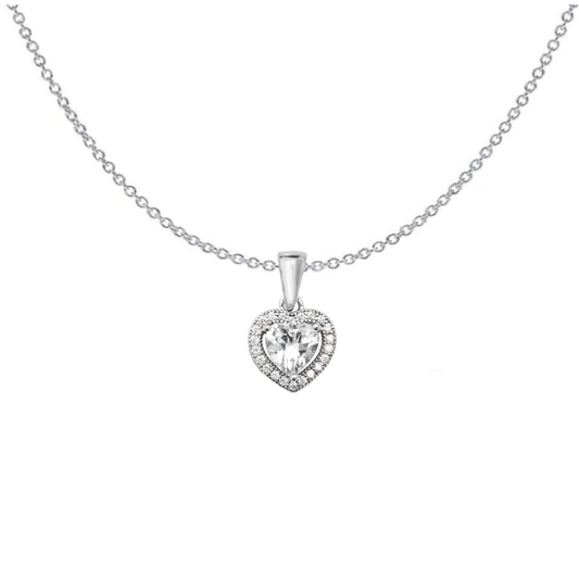 Aurora Heart Pendant Necklace