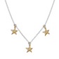 Signature Gold Three Star Necklace