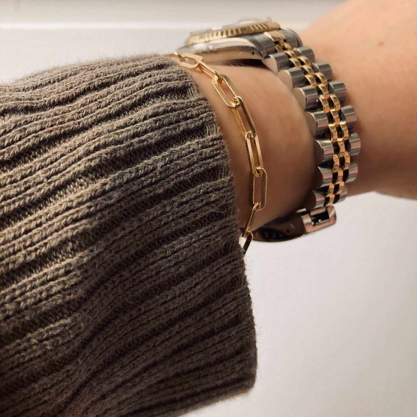 A&A Paper Clip Chain Bracelet
