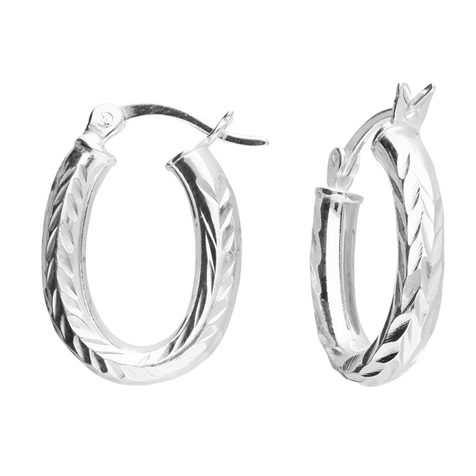 Chunky Oval Hoops