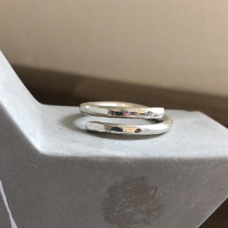 Signature Hammered Wrap Ring