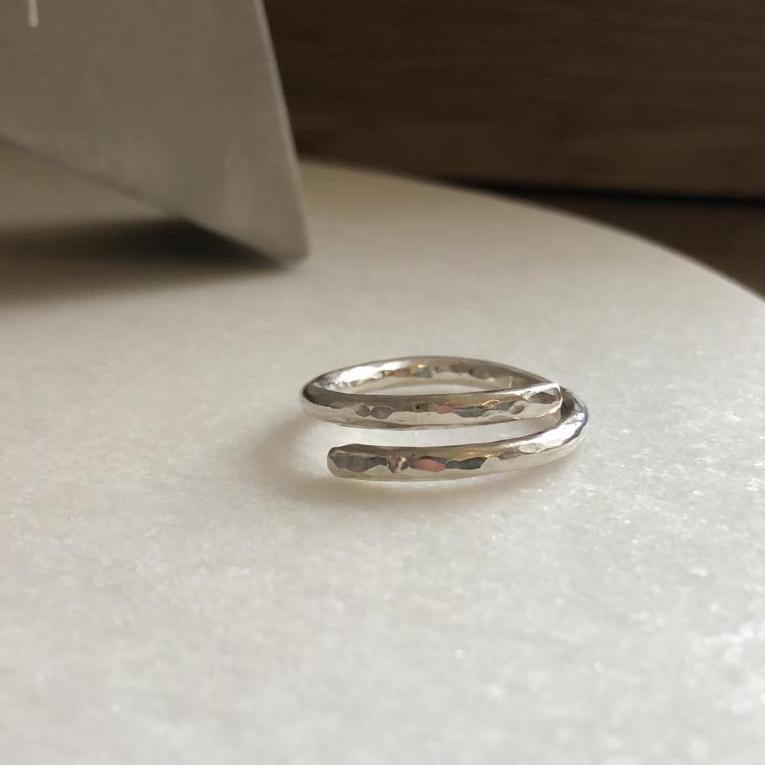 Signature Hammered Wrap Ring