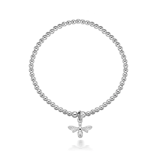 Silver sales bee bracelet