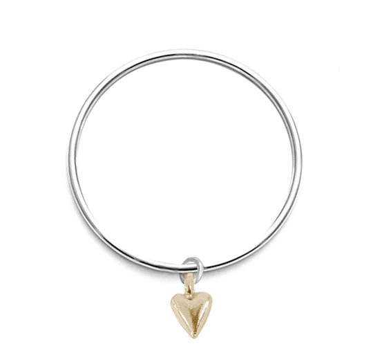 Signature Gold Midi Amore Heart Bangle