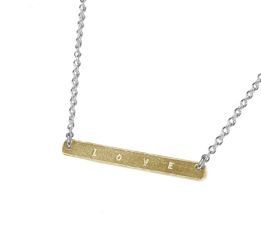 Signature Gold & Silver Bar Necklace