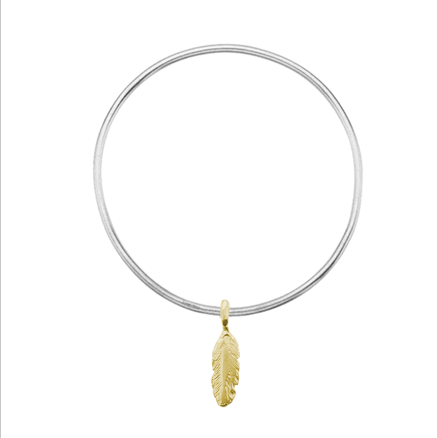 Signature Gold Feather Bangle