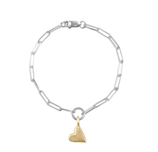 Signature Heart of Gold Trace Bracelet