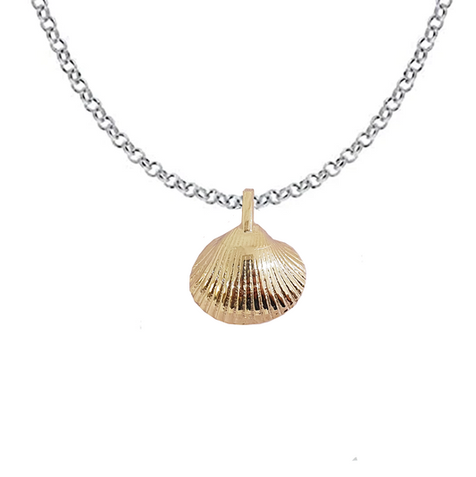 Signature Gold Maxi Cockle Shell Necklace