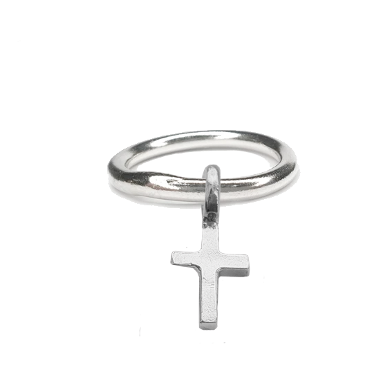 Ring with 2025 cross charm