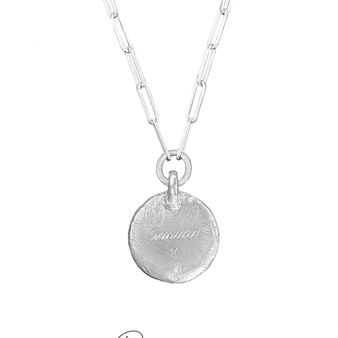Engraved Maxi Disc Trace Chain