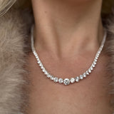 Graduated Tennis Necklaceb