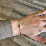 Pearl Paperclip Bracelet