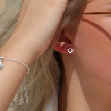 Signature Teeny Halo Studs