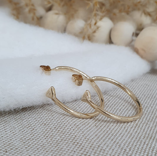 Signature Gold Midi Hoops