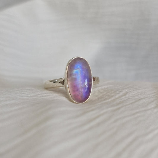 ANALISE Silver Moonstone Ring