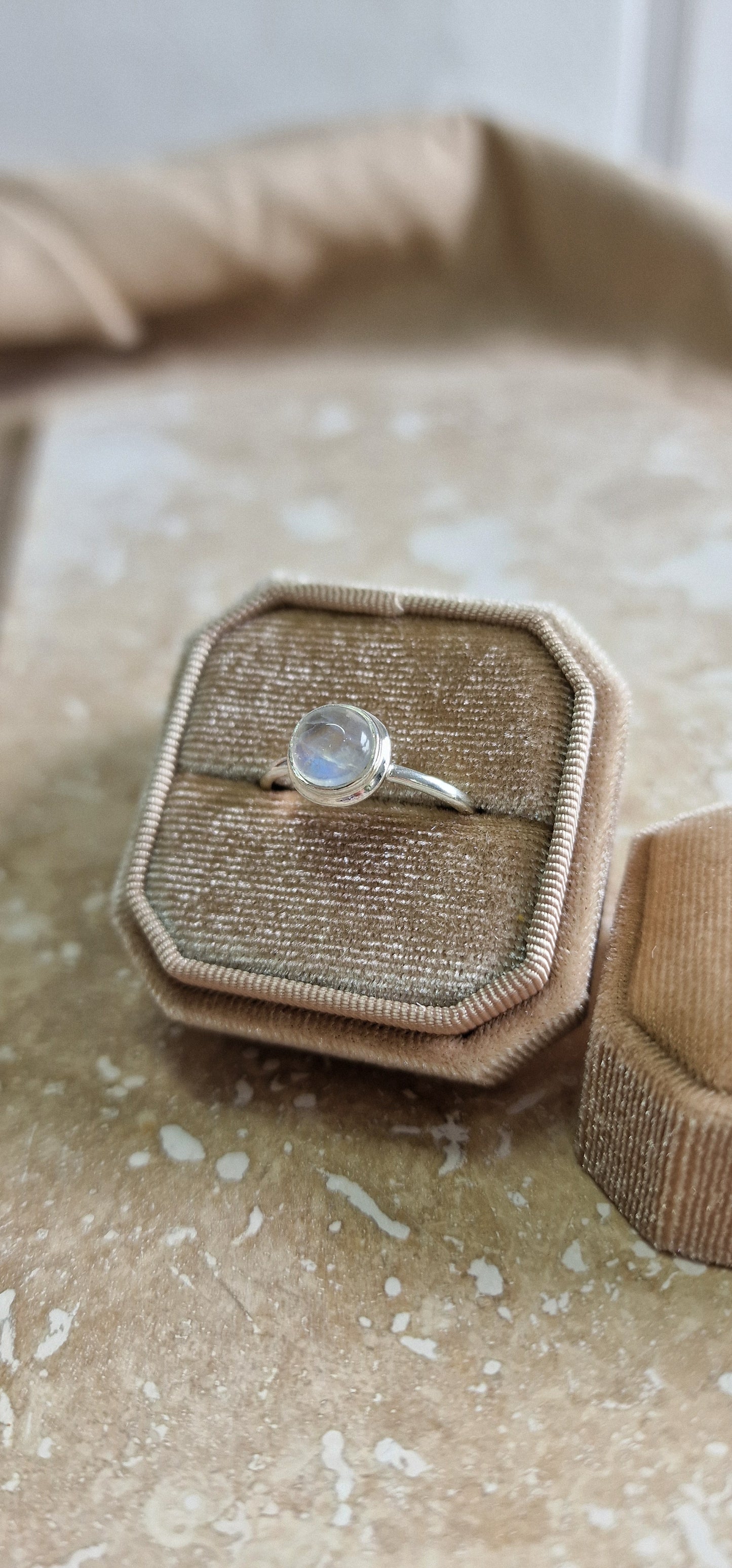 Mini Moonstone Ring