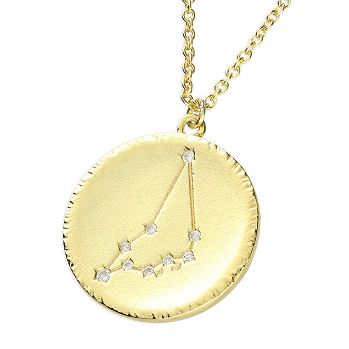 Star Sign Constellation Necklace in Gold