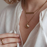 Signature 9ct Gold Maxi Cockle Shell Necklace