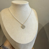 Sparkle Engravable Heart Necklace