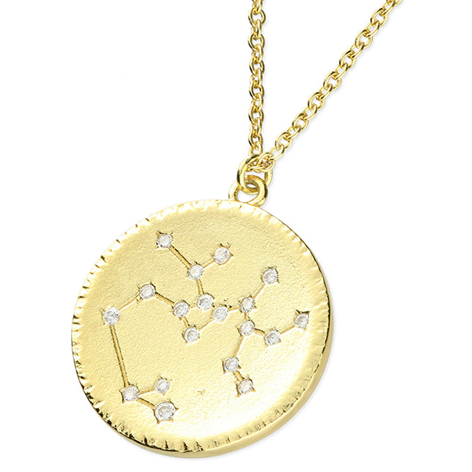 Star Sign Constellation Necklace in Gold