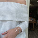 Pearl Paperclip Bracelet