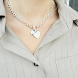 Heart Tag Toggle Necklace