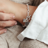 Heart Tag Toggle Bracelet