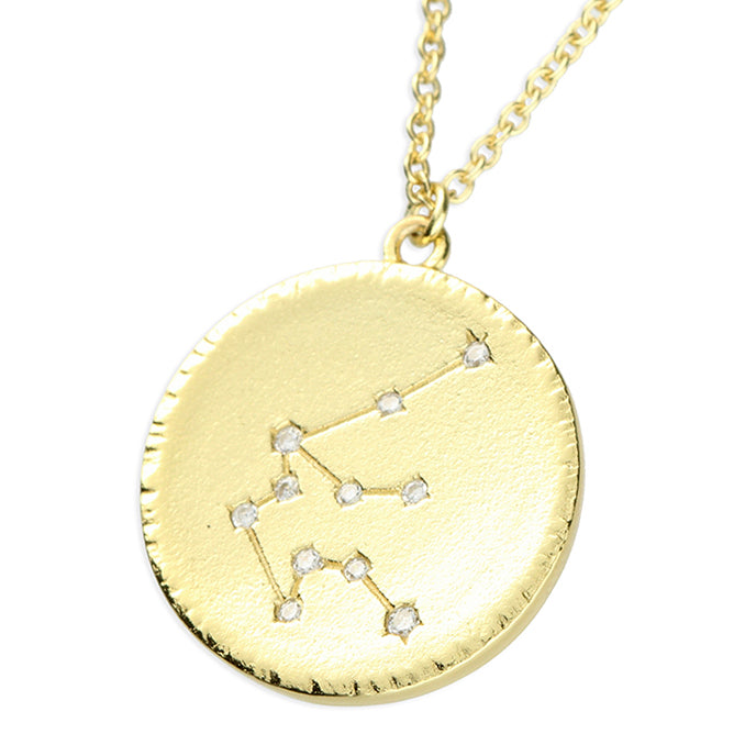 Star Sign Constellation Necklace in Gold