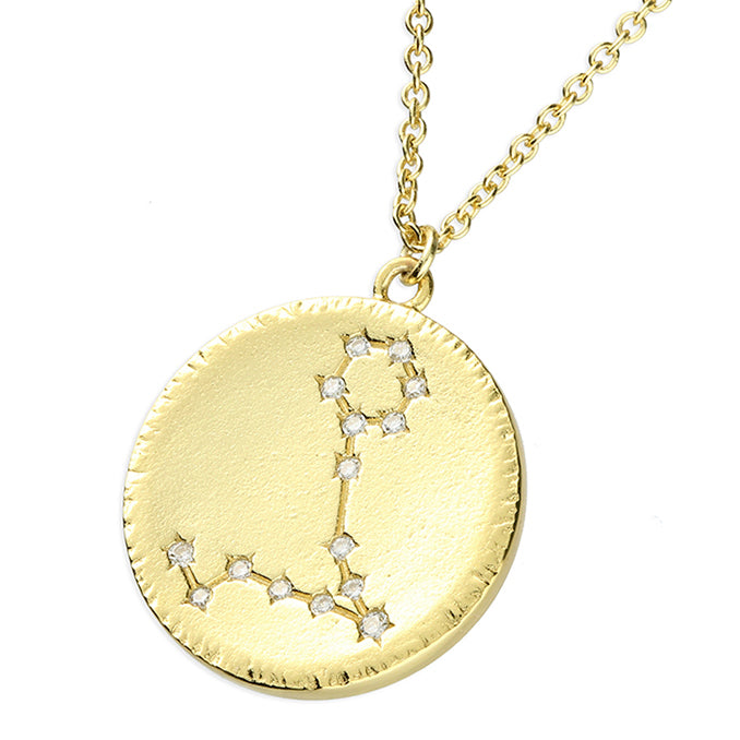 Star Sign Constellation Necklace in Gold