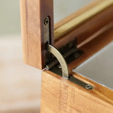 Glass Top Wooden Jewellery Box