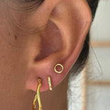 Circle Studs in Gold