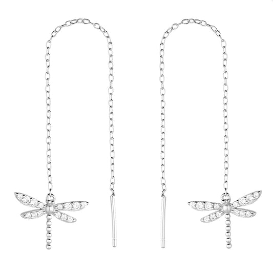 Pull Through Dragonfly Earrings