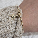 Signature 9ct Gold Mini Star Bangle