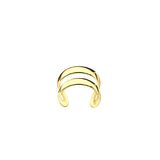 Illusion Double Ear Cuff in Gold