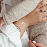 Open Heart Double Chain Bracelet