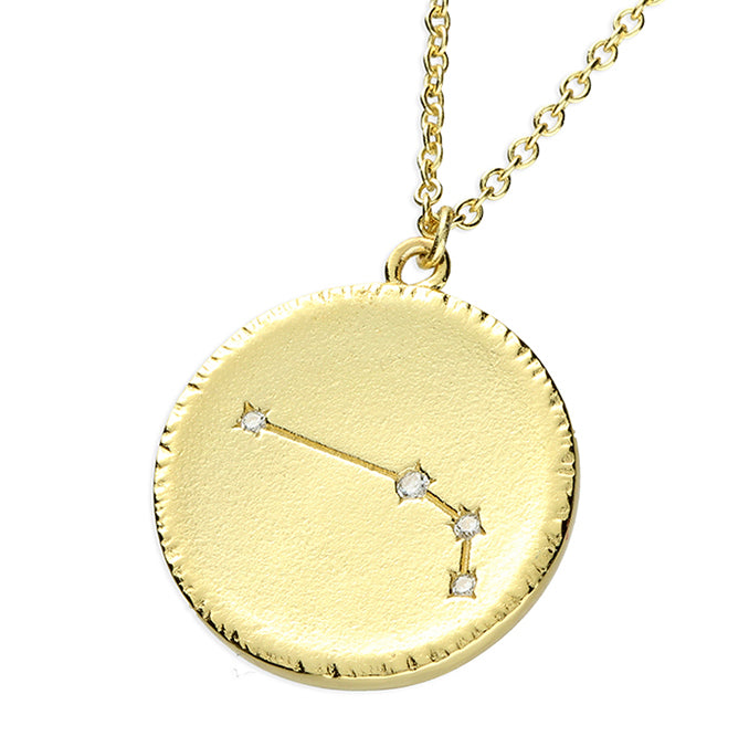 Star Sign Constellation Necklace in Gold